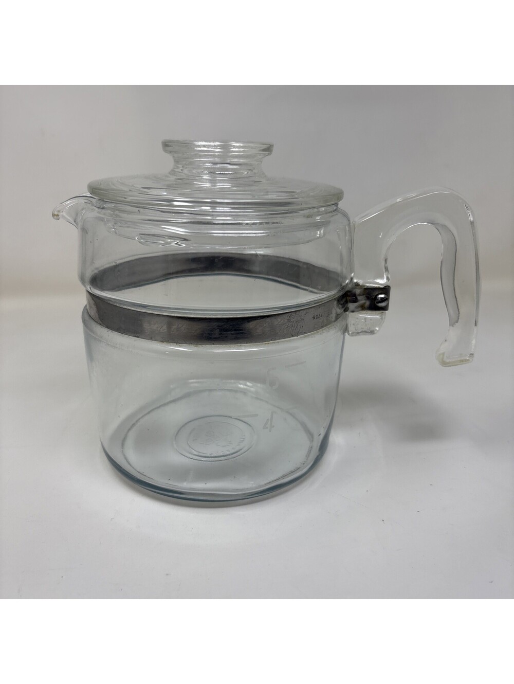 Vintage PYREX 7756B Percolator 6 Cup Coffee Pot Made in USA - Pot & Lid Only